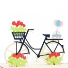 Fiets met tulpen