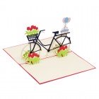 Fiets met tulpen